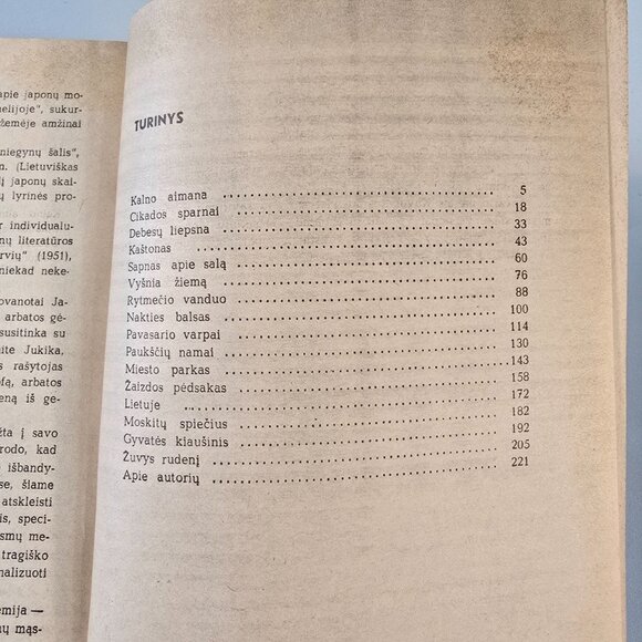 Jasunaris Kavabata Kalno Aimana Book In Lithuanian Language Vintage 1976 PB - Picture 6 of 7